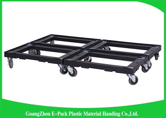 4 Wheels Heavy DutyPlastic Moving Dolly Big Capacity Long Service Life 612 * 412 * 145mm