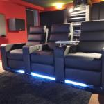 VIP Home High Back Seat Movie Theater Recliner With Cup Holder