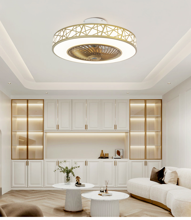 Add a Touch of Style to Your Bedroom with 1stshine LED Ceiling Fan in Gold Finish
