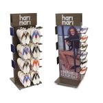 Wood Painted Shoe Display Stand Gondola Slipper Display Stand For Supermarket