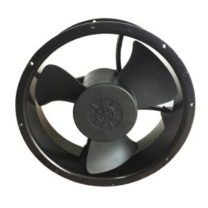 Quality DC Axial Fan Round 12v 600CFM Quiet Cabinet High Press Cooling Fans 254X89mm wholesale