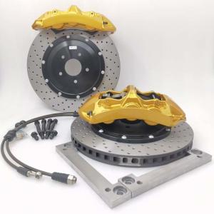 Quality Grey Iron 6 Pot Brake Kit 380*34mm Drilled Metal Bracket For GTR R35 Rim 20 wholesale