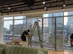 Transparent Led Screen P3.91-7.82 Full color Glass Windows Mounted For Jewelry