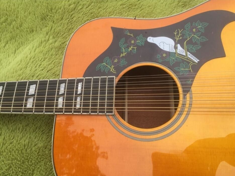 2018 New 12 strings Chibson Dovo acoustic guitar 12 string GB dove electric acoustic guitar Orange Dovo 12 strings