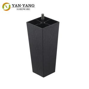 Quality Furniture hardware table leg Black Color Plastic Leg for Sofa wholesale