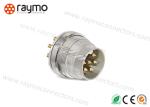 Male Panel Mount Electrical Cord Connectors IP40 Protection Solder Termination