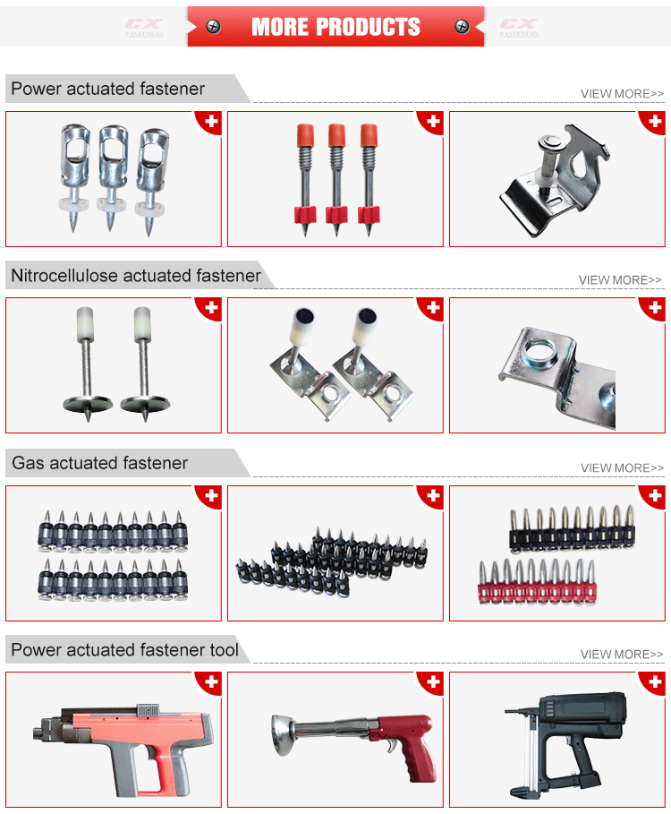 High Speed Powder Actuated Fixing Systems Powder Actuated Fastening Tool