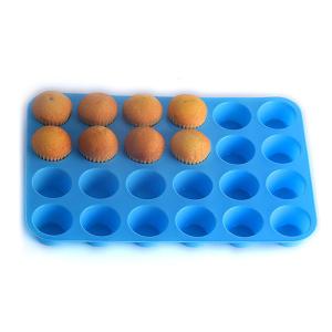 Quality Private Logo 24 Cup Bagel Baking Doughnuts Silicone Cake Molds wholesale