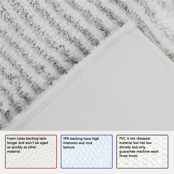 Custom Shape Latex Backing Tufted Bath Mat For Decorative