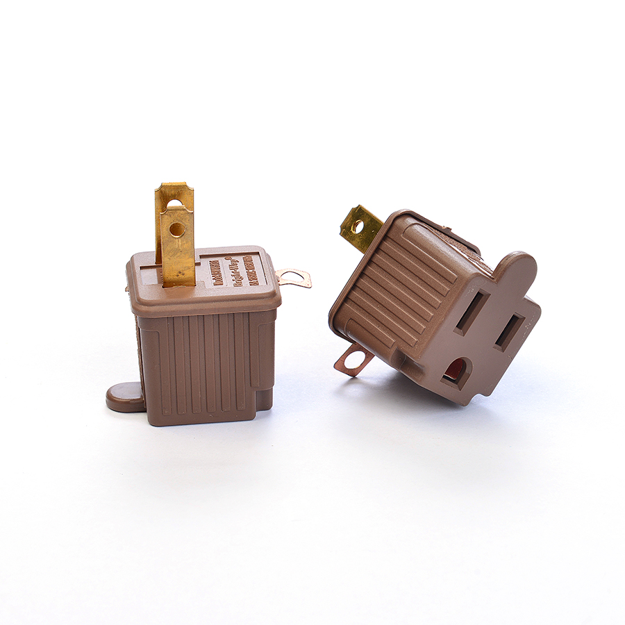 Portable American Standard ETL Socket Adaptor for Mobile Charging 1 Outlets and Self Grounding