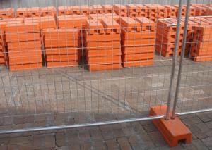 Quality Steel Temporary Fencing 2.4x2.1 Meter With Concrete Filled Plastic Feet wholesale