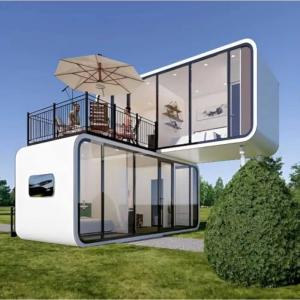 Quality Apple Cabin Steel Pod Hotel Application Stylish and Eco-Friendly Container Houses wholesale