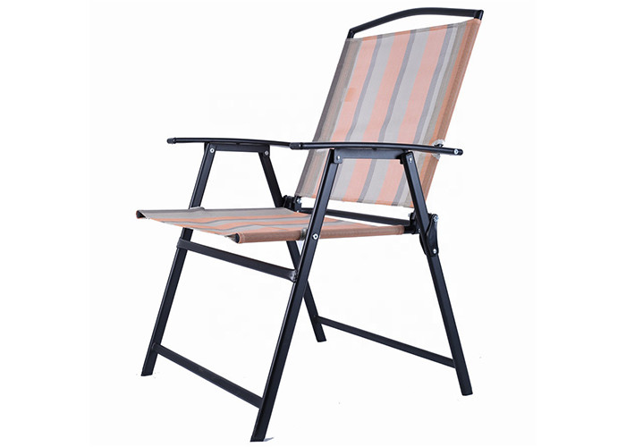 Customized Color Patio Textilene Folding Chair Easy Setting Up And Unfolded