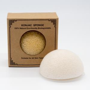 Quality 7*3.5cm White Black Green Purple Facial Konjac Sponge Removes Makeup wholesale