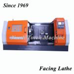 Flat Bed CNC Lathe Machine , Metal Turning Lathe Mill Cylinder Use