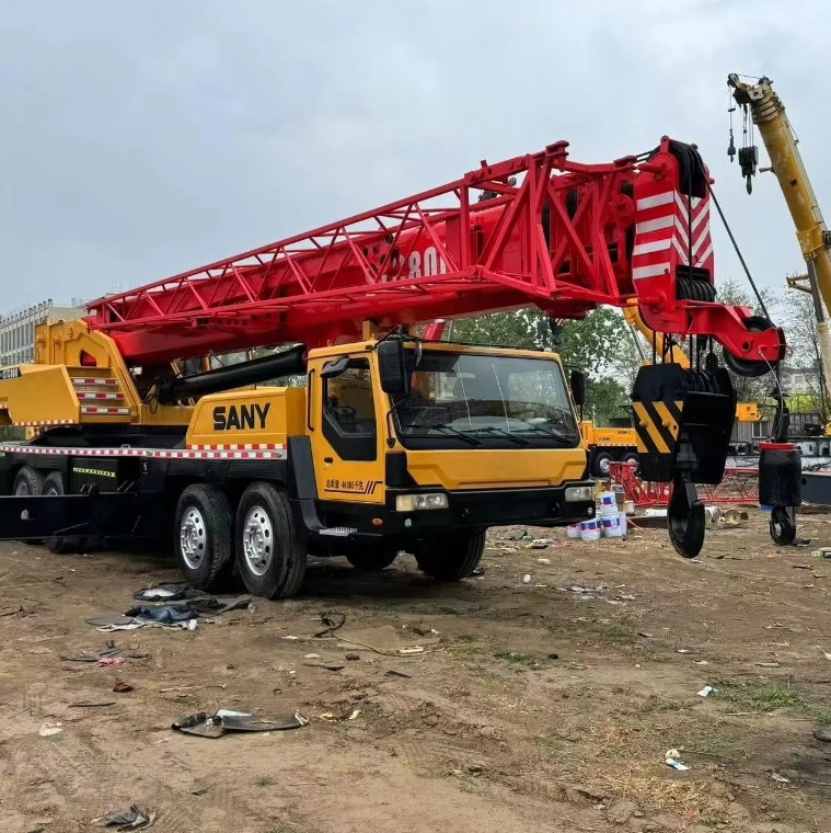 2021 Sany 80Ton STC800C7 Truck Crane 7-Section Arm Construction Lifting Equipment with Core Engine Used
