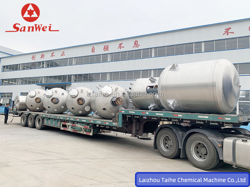 500l 1000l Stainless Steel Mixing Tank Batch Polymerization Chemical Reactor Tank