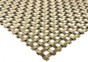 Quality 17.5mm Architectural Woven Wire Mesh Facades Perforated Metal Mesh Screen 1.5mm wholesale