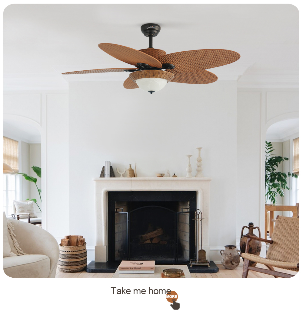 Fancy Lighting and Traditional Style LED Ceiling Fan with Remote Modern Design 35W