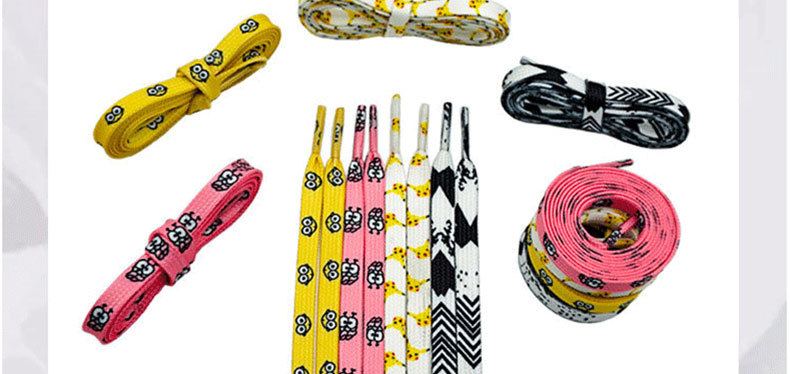 custom printed shoelace Power Item Piece Packaging Color Feature Hand charms flat shoelace Origin Type GUA Size Place