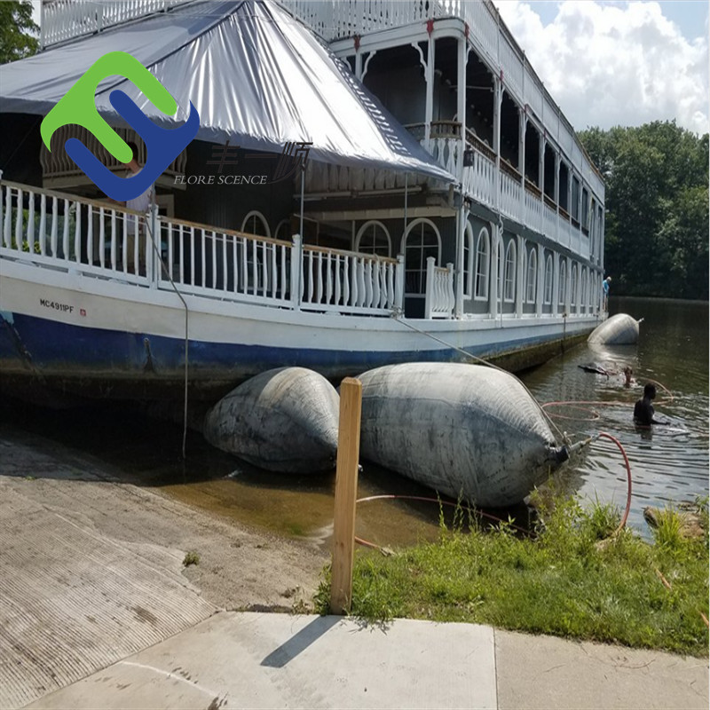 ISO 14409 Black Marine Airbags Ship Launching Airbag Culvert Application