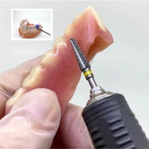 Quality Coarse Grit Zirconia Cutting Burs Silver / Chrome Customized Color 10pcs/Box wholesale