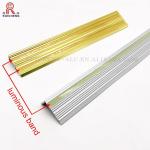 Luminous Aluminium Stair Nosing Edge Trim 8mm Height Mill Finished