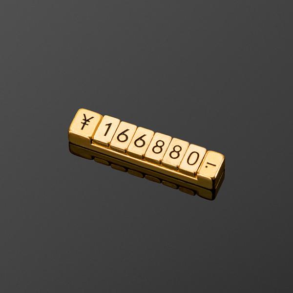 Cheap Gold Metal Magnetic attraction Fixed Length Flat Concave Number Price Tag for sale