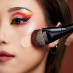 Jessup 1pc Black Smoothie Angled Foundation Brush MUL02