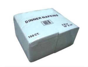 Quality Biodegradable Unbleached Paper Napkins White Paper Tissue 1 Ply 17gsm 33*18cm wholesale