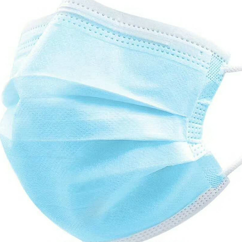 CE FDA Certificated Disposable 3 Ply Face Mask Blue Color Fast Delivery