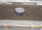 Sink Hole Cutout Prefab Bathroom Vanity Tops Tropical Brown Granite