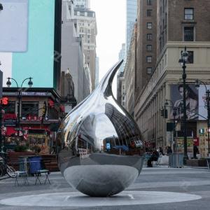 Quality Super Mirrored Stainless Steel Tear Sculpture By Richard Hudson In New York wholesale