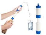 Blue 1L Survival Water Filter Straw For Outdoor Camping