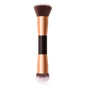 Quality 152cm Length ISO9001 Double Headed Makeup Brush Gold Handle Synthetic wholesale