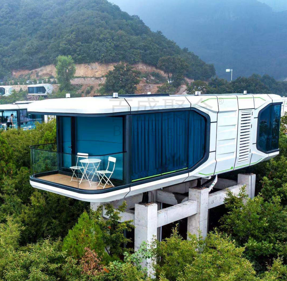 5M End Mobile Container House for Luxury Soundproof Hotel and Villa Accommodations