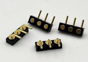Quality 3p 2.54mm Spring Loaded Female Ball Plunger Magnetic Pogo Pin Connector wholesale