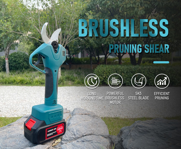 Cordless Tools Rechargeable Pruning Shears Electric Scissor With Battery