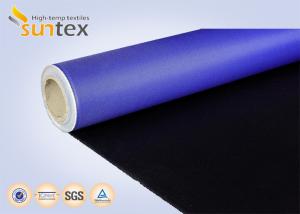 Quality Fire Resistant PU Coated Fiberglass Fabrics M0 0.41mm 460g Flexible Duct Cloth Fabric wholesale