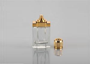 Quality UV Plastic Cap Empty Perfume Spray Bottles 100ml Glass Golden Cap Color wholesale