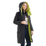 FODARLLOY Winter Jacket Women's Zipper Slim Hooded Coat Female Warm Parkas Long