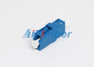 Quality UPC Single mode Fiber Adapter Ceramic Sleeve , Blue color Housing wholesale