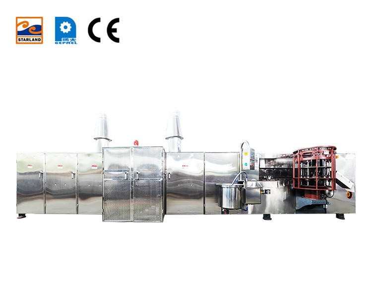 PLC Automatic Waffle Cone Production Line Waffle Biscuit Making Machine