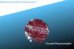 CRYSTAL heart paperweight/beveled heart crystal paperweight/crystal circle