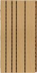Artistic Grooved Acoustic Panels , MDF Sound Absorbing Wall Panels Modern Design