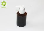 Slanted Shoulder Essential Oil Bottles , 4 OZ Amber Glass Pump Bottles