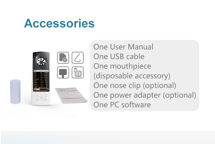 CONTEC SP80B USB CE Color Display Spirometer USB OC Software BT Spirometry Lung Volumetric Device FVC