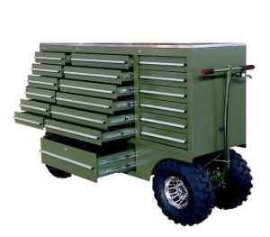 Quality 70 Inch Silver 19 Drawers Heavy Duty Tool Cabinet with Stainless Top and Big Wheels wholesale
