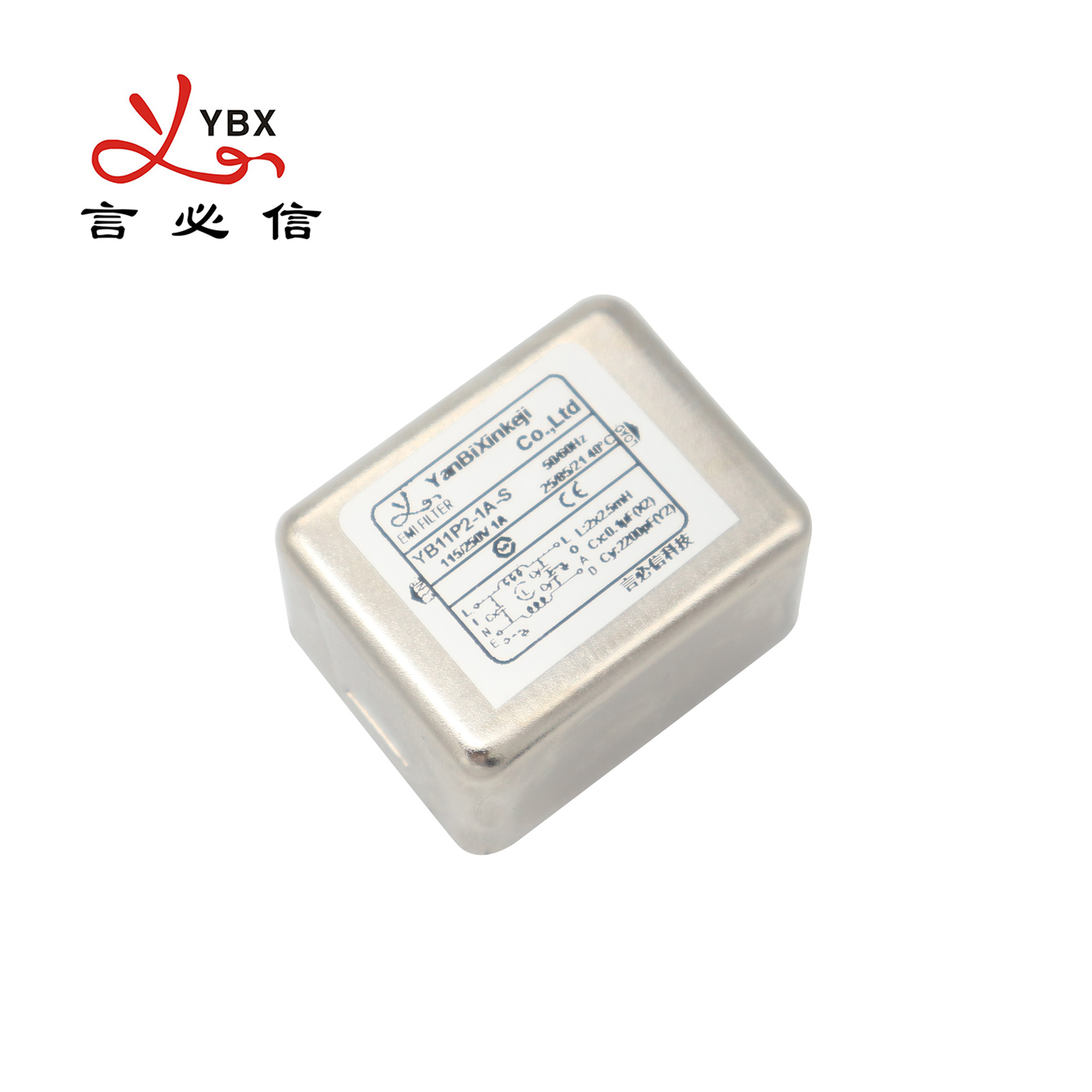 Yanbixin PCB Pin Power Line Filters Single Phase For Spot Welding Machine