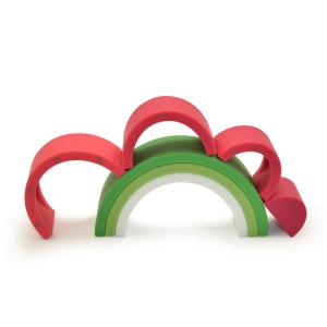 Quality Colorful Rainbow Silicone Baby Stacking Toys BPA Free 100% Food Grade wholesale